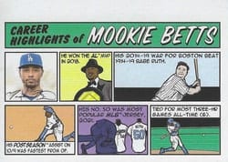 2022 Topps Heritage 1973 Topps Comics Mookie Betts #73TC-8 card