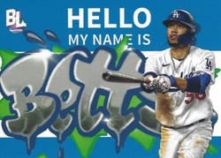 2023 Topps Big League Roll Call - Wildstyle Edition Mookie Betts #RC-1 card