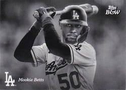 2023 Topps Black & White Base Set Mookie Betts #86 card