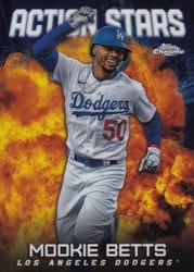 2023 Topps Chrome Update Action Stars Mookie Betts #ASC-23 card