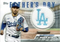 2023 Topps Father's Day Commemorative Team Patches Mookie Betts #FD-MB card
