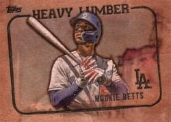 2023 Topps Heavy Lumber Mookie Betts #HL-11 card