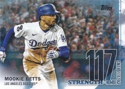 2023 Topps Japan Edition Strength in Numbers Mookie Betts #SS-11 card