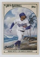 2023 Topps x Bob Ross: The Joy of Baseball Base Set Mookie Betts #24 card