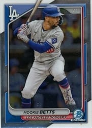 2024 Bowman Chrome Base Set Mookie Betts #62 card