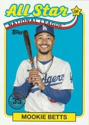 2024 Topps 1989 Topps Baseball 35th Anniversary All-Stars Mookie Betts #89ASB-12 card