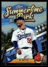 2024 Topps Chrome Summertime in the Park Mookie Betts #SITP-1 card