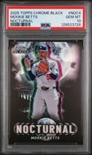 2025 Topps Chrome Black Nocturnal Mookie Betts #NOC-4 card