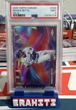 2025 Topps Chrome Helix Mookie Betts #HX-6 card
