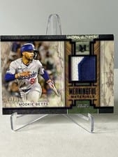 2025 Topps Museum Collection Meaningful Material Relics Mookie Betts #MMR-MB card