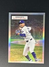 2025 Topps Chrome Platinum 1955 Topps Double Headers Mookie Betts / Jackie Robinson #55DH-3 card