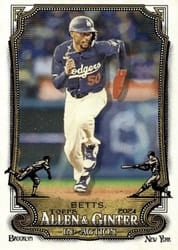 2024 Topps Allen & Ginter In Action Variations Mookie Betts (Los Angeles Dodgers) #IA-25 card