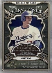 2024 Topps Allen & Ginter Double Rip Cards Mookie Betts / Shohei Ohtani (Los Angeles Dodgers) #DRIP-OB card
