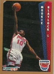 1992-93 Fleer Base Set Mookie Blaylock #141 card