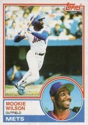1983 Topps Base Set Mookie Wilson #55 card