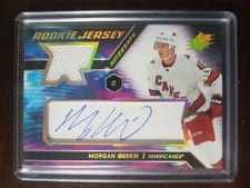 2020-21 SPx Rookie Autograph Jersey Morgan Geekie #MG card