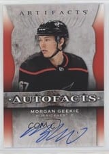 2021-22 Upper Deck Artifacts Autograph Facts Morgan Geekie #AF-GE card