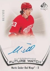 2021-22 SP Authentic Base Set Moritz Seider #135 card