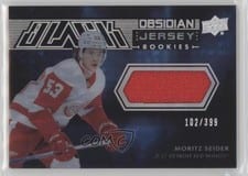 2021-22 SPx UD Black Obsidian Rookie Jersey Moritz Seider #ORJ-MS card