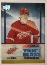 2021-22 Upper Deck Credentials View from the Glass Rookies Moritz Seider #VG-13 card