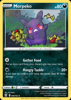 Battle Styles Morpeko #98 card