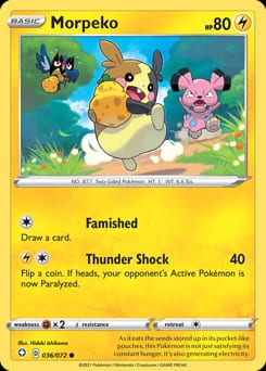 Shining Fates Morpeko #36 card