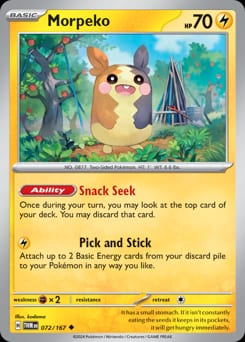 Twilight Masquerade Morpeko #72 card