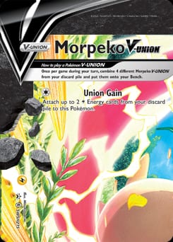 SWSH Black Star Promos Morpeko V-UNION #SWSH215 card