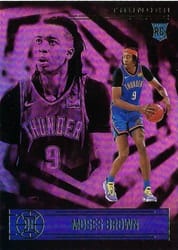 2020-21 Panini Illusions Base Set Moses Brown #185 card