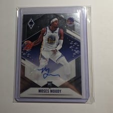 2021-22 Panini Chronicles Phoenix Rookie Auto Moses Moody #PRA-MOM card