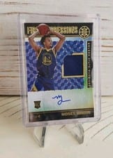 2021-22 Panini Illusions First Impressions Jersey Autographs Moses Moody #FIJ-MSM card
