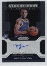 2021-22 Panini Prizm Sensational Signatures Moses Moody #SS-MMO card