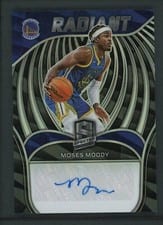 2021-22 Panini Spectra Radiant Signatures Moses Moody #RSI-MMO card