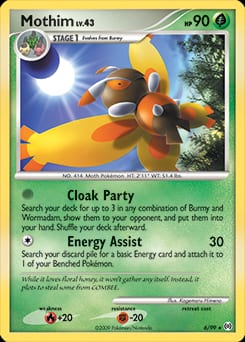 2009 Arceus Mothim #6 card