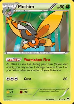 Fates Collide Mothim #4 card