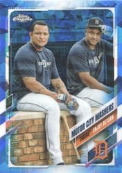 2021 Topps Chrome Sapphire Edition Base Set Motor City Mashers #152 card