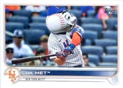 2022 Topps Base Set Mr. Met #315 card