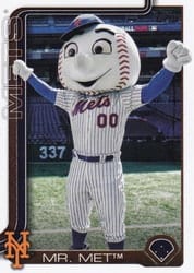 2025 Topps Mascots Mr. Met #M-16 card