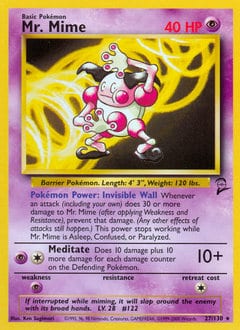 Base Set 2 Mr. Mime #27 card