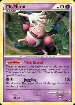 2011 Call of Legends Mr. Mime #29 card