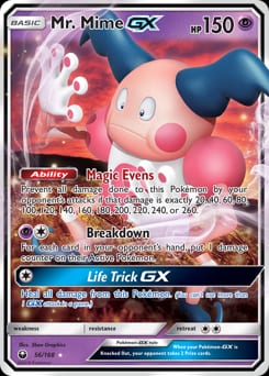 Celestial Storm Mr. Mime-GX #56 card