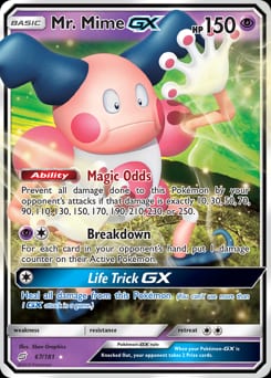 Team Up Mr. Mime-GX #67 card