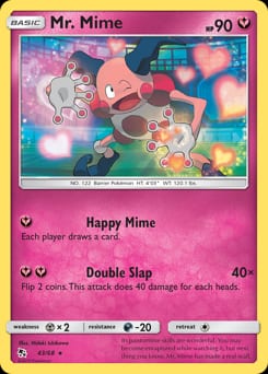 Hidden Fates Mr. Mime #43 card