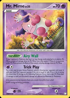 Mysterious Treasures Mr. Mime #30 card