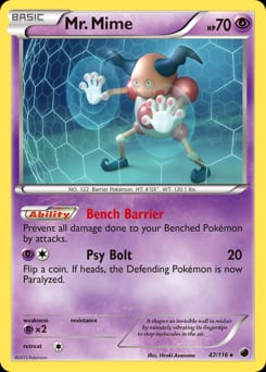 Plasma Freeze Mr. Mime #47 card