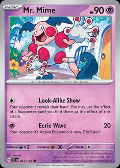 2024 Temporal Forces Mr. Mime #63 card