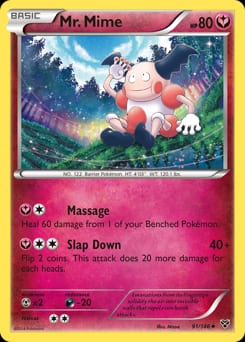 XY Mr. Mime #91 card