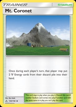 Ultra Prism Mt. Coronet #130 card