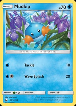 2018 Celestial Storm Mudkip #33 card