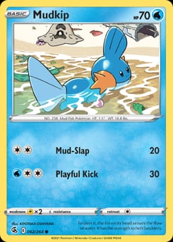 2021 Fusion Strike Mudkip #62 card